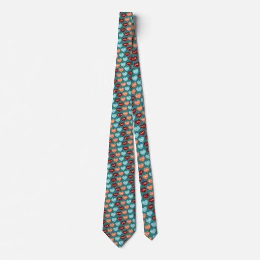 Father's Day Dad Pattern Necktie Tie ネクタイ (正面)
