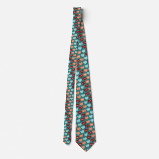 Father's Day Dad Pattern Necktie Tie ネクタイ (裏面)