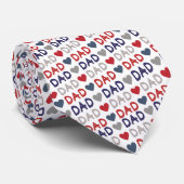 Father's Day Dad Pattern Necktie Tie ネクタイ (ロール)