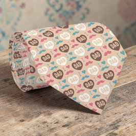 Father's Day Dad Pattern Necktie Tie ネクタイ