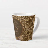 Fathers Day, Daddy and Coffee,Best Daddy Ever カフェラテマグ (右アングル)