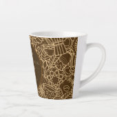 Fathers Day, Daddy and Coffee,Best Daddy Ever カフェラテマグ (右)