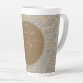 Fathers Day, Daddy and Coffee,Best Daddy Ever Latt カフェラテマグ (右アングル)