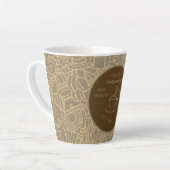 Fathers Day, Daddy and Coffee,Best Daddy Ever Latt カフェラテマグ (左アングル)