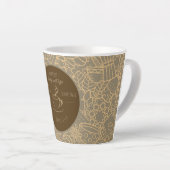 Fathers Day, Daddy and Coffee,Best Daddy Ever Latt カフェラテマグ (右アングル)