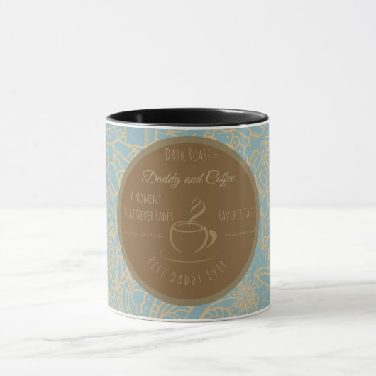 Fathers Day, Daddy and Coffee,Best Daddy Ever Mug マグカップ (中央)