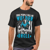 Fathers Day Daddy Men Welding Uncle Welder Uncle Tシャツ (正面)