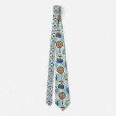 Father's Day Dapper Dad Pattern Necktie Tie ネクタイ (裏面)