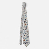 Father's Day Dapper Dad Pattern Necktie Tie ネクタイ (裏面)