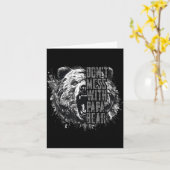 Father's Day Don't Mess With Papa Bear  カード (黄色い花)