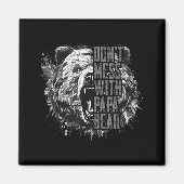 Father's Day Don't Mess With Papa Bear  マグネット (正面)