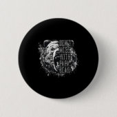 Father's Day Don't Mess With Papa Bear  缶バッジ (正面)