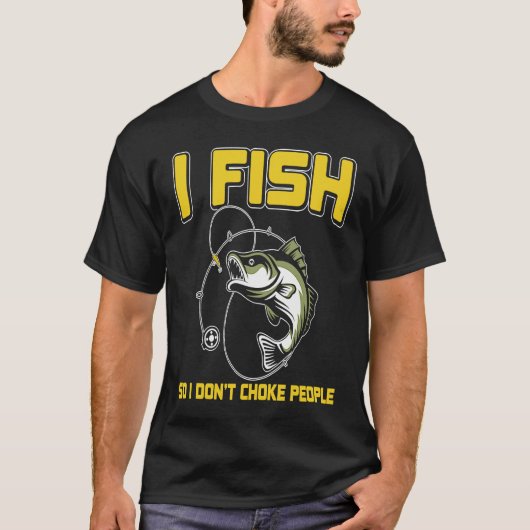 Father's Day Fishing Fisherman I Fish Rod  1 Tシャツ (正面)