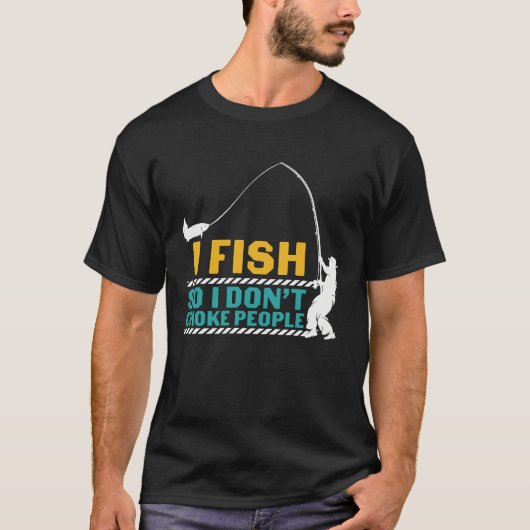 Father's Day Fishing Fisherman I Fish Rod Tシャツ (正面)