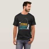 Father's Day Fishing Fisherman I Fish Rod Tシャツ (正面フル)