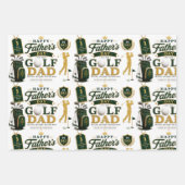 Father's Day for Golf Dad ラッピングペーパーシート (正面)