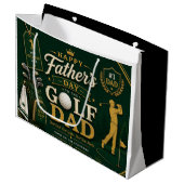 Father's Day for Golf Dad ラージペーパーバッグ (正面アングル)