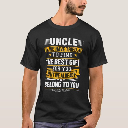 Fathers Day  For Uncle From Niece Nephew  Mens Tシャツ (正面)