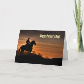 Fathers Day From Across the Miles Country Western  カード (正面)