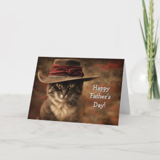 Fathers Day from Cat Funny and Cute Country  カード