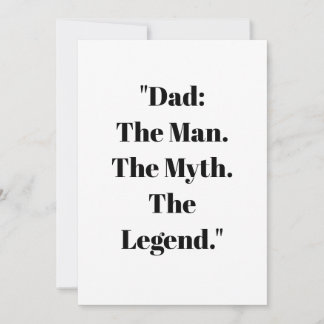 Father's Day Gift Card カード