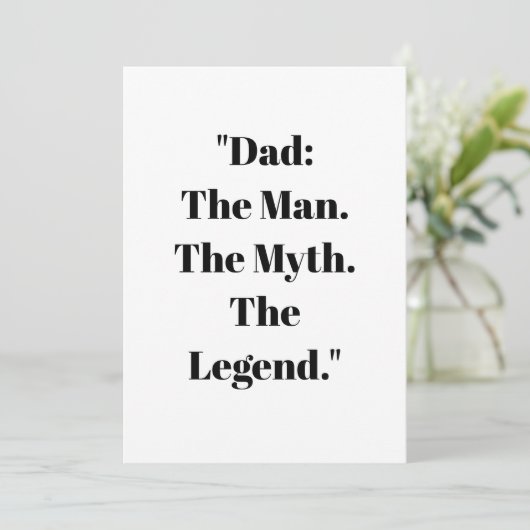 Father's Day Gift Card カード (スタンド正面)