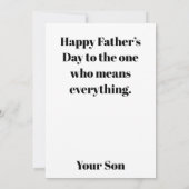 Father's Day Gift Card カード (裏面)