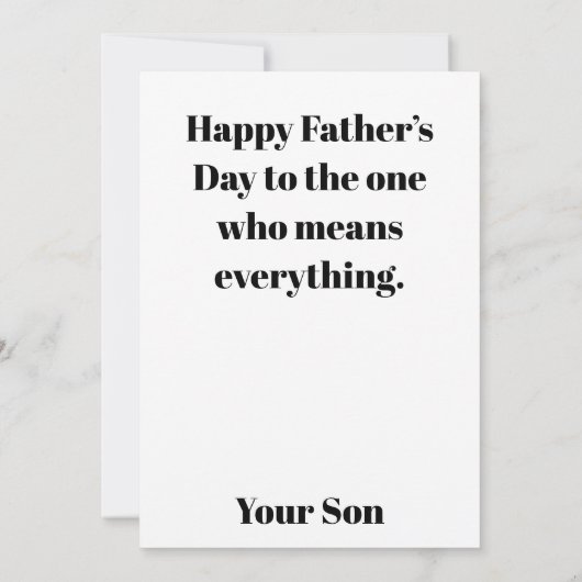 Father's Day Gift Card カード (裏面)
