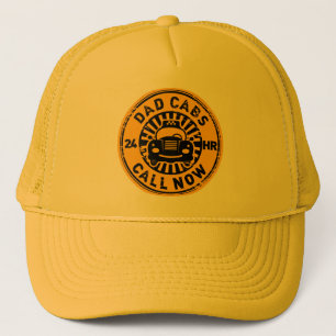 Fathers Day Gift Dad Cabs 24 Hr Taxi Funny キャップ