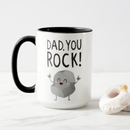 Fathers Day gift Dad, you rock! Cool Funny Kawaii  マグカップ
