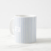 Father's Day Gift For Dad Blue stripes Mug コーヒーマグカップ (正面左)