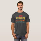 Fathers Day Gift From Grandkids Dad Grandpa Great Tシャツ (正面フル)