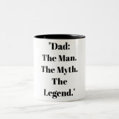 Father's Day Gift Mug Coffee ツートーンマグカップ (中央)