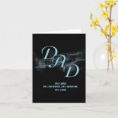 Father's Day Gift – Patience Wisdom Love Dad Quote カード (黄色い花)