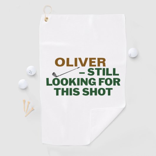 Fathers Day Golf Dad Still Looking Design ゴルフタオル (インサイチュ)