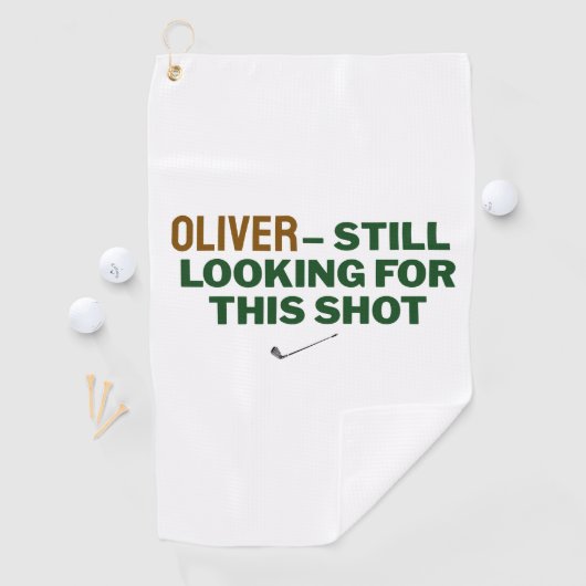 Fathers Day Golf Dad Still Looking Design ゴルフタオル (インサイチュ)