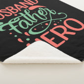 Father's Day Husband Father Hero シェルパブランケット (3/4)