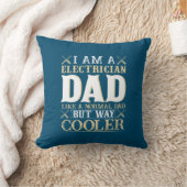 Father's Day I Am A Electrician Dad クッション (ブランケット)