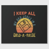 Father's Day I Keep All My Father Jokes ラッピングペーパー (フラット)