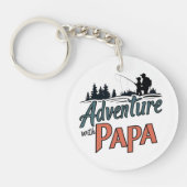 Father's Day keychain, the Best gift for papa キーホルダー (正面)