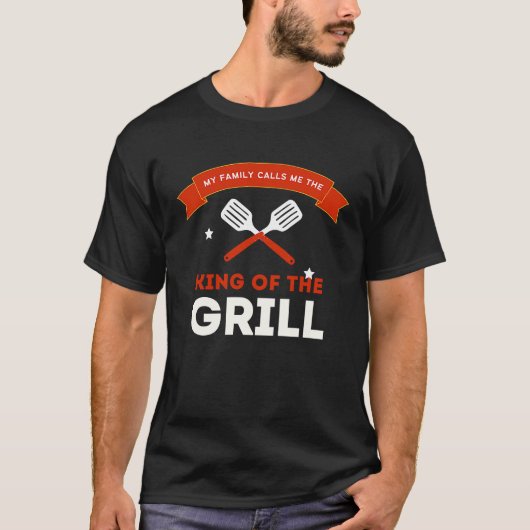 Father's Day  King Of The Grill Tシャツ (正面)