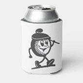 Fathers Day Money Game Work Hard Golf Hard Mono 缶クーラー (缶裏面)