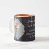Father's Day Mugs Full Photo Personalized ツートーンマグカップ (正面左)