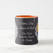 Father's Day Mugs Full Photo Personalized ツートーンマグカップ (中央)