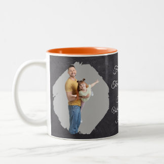 Father's Day Mugs Full Photo Personalized ツートーンマグカップ