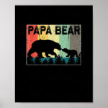 Father's day PAPA Bear Daddy Bear Papabear  ポスター<br><div class="desc">Father's day PAPA Bear Daddy Bear Papabear Gift. Perfect gift for your dad,  mom,  papa,  men,  women,  friend and family members on Thanksgiving Day,  Christmas Day,  Mothers Day,  Fathers Day,  4th of July,  1776 Independent day,  Veterans Day,  Halloween Day,  Patrick's Day</div>