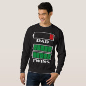 Fathers Day Papa Best Dad Ever Fatherhood Daddy  3 スウェットシャツ (正面フル)