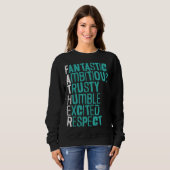 Fathers Day Papa Best Dad Ever Fatherhood Daddy 8 スウェットシャツ (正面フル)