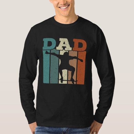 Fathers Day Papa Best Dad Ever Fatherhood Skater D Tシャツ (正面)