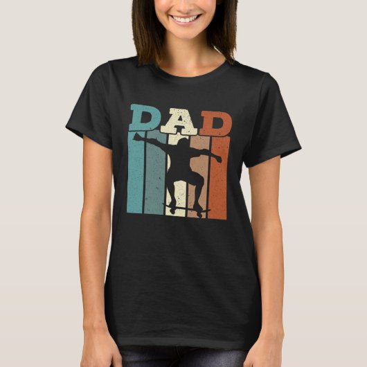 Fathers Day Papa Best Dad Ever Fatherhood Skater D Tシャツ (正面)